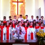 Pastor Thanh with choir